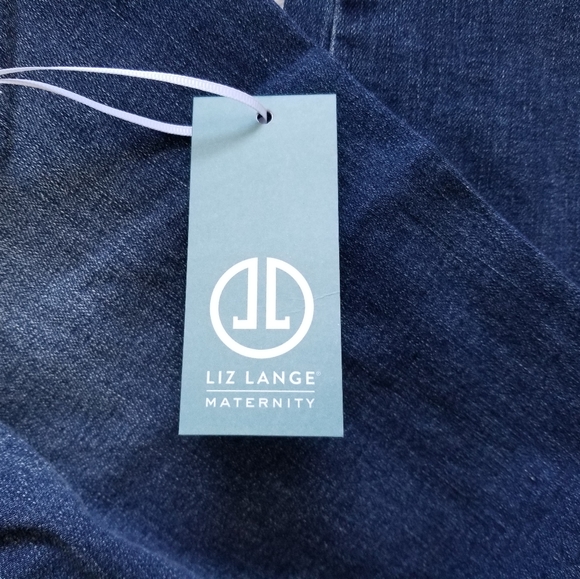 NWT Liz Lange Maternity Ankle Medium Wash Jeans,8 - Picture 10 of 12